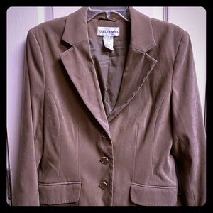 Kaelyn Max Brown work suit